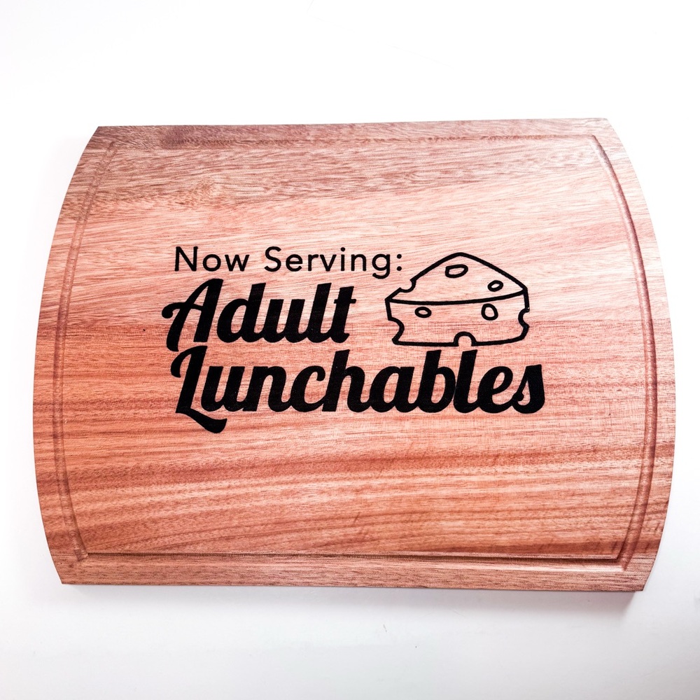 2/$50 Now Serving: Adult Lunchables Charcuterie Board – Wood Cutting Board - Picture 3 of 7